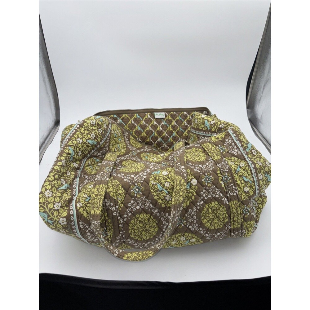 Vera Bradley Large Duffel Bag Green And Brown